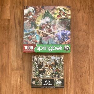 Two 1000 Piece Puzzles Springbok hobby